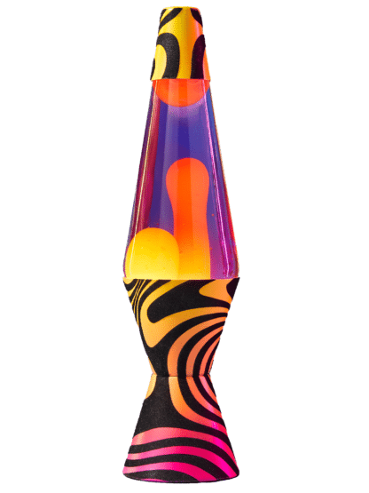 Model 2015 14.5” Groovy Gradient Flocked LAVA Lamp