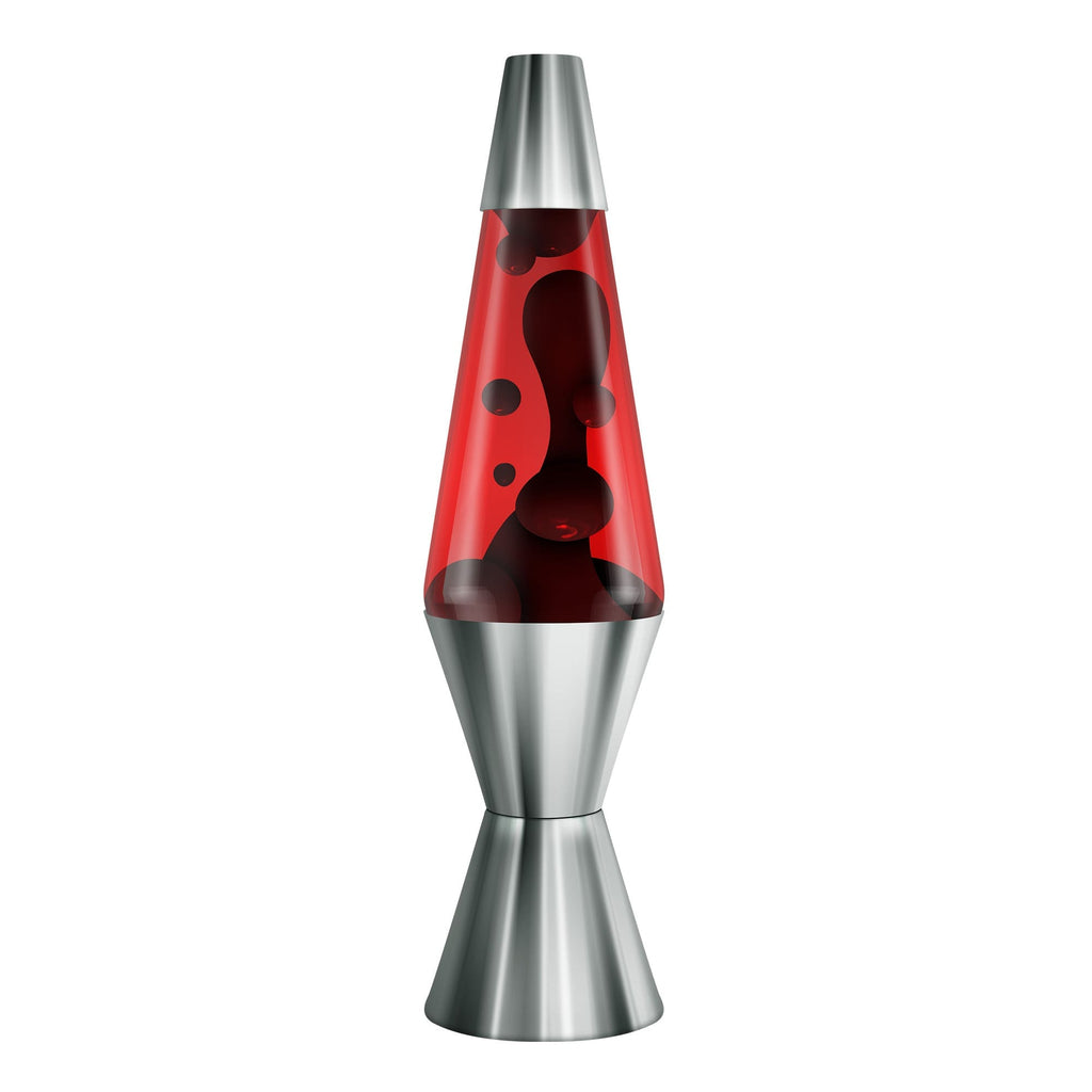 Model 2089 14.5" Lava Lamp Chrome Plated Crimson