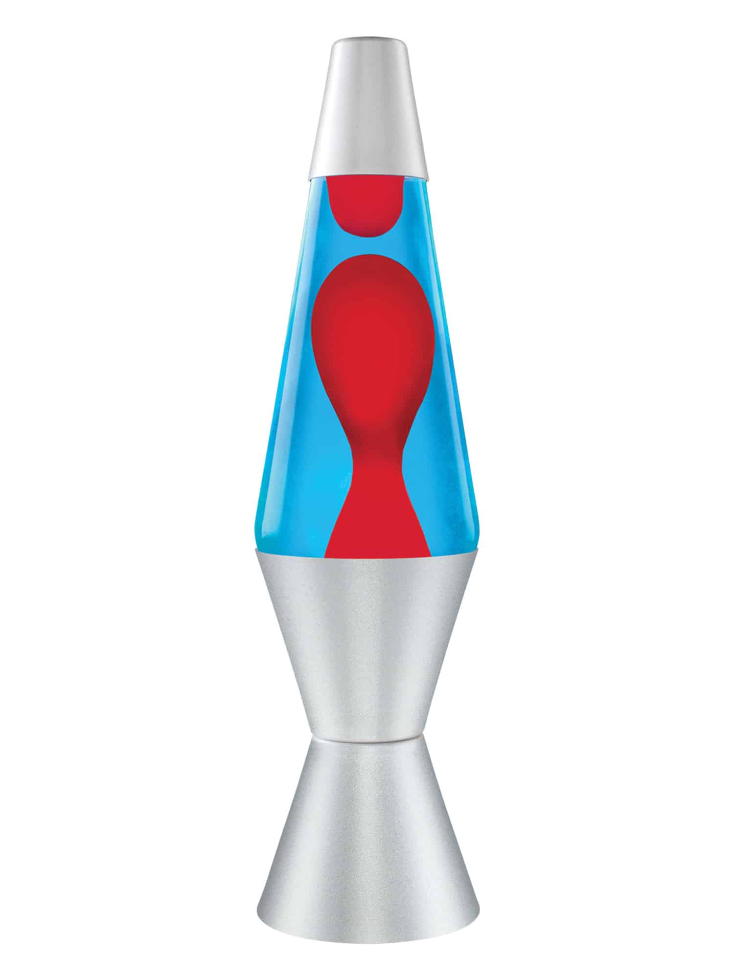 Model 2120 14.5" LAVA Lamp - Red/Blue/Silver