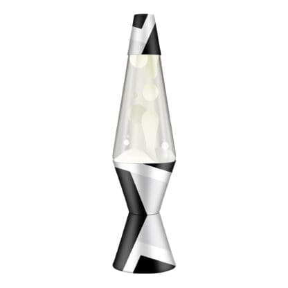 Model 2091 14.5" Lava Lamp Polygonal White Tone