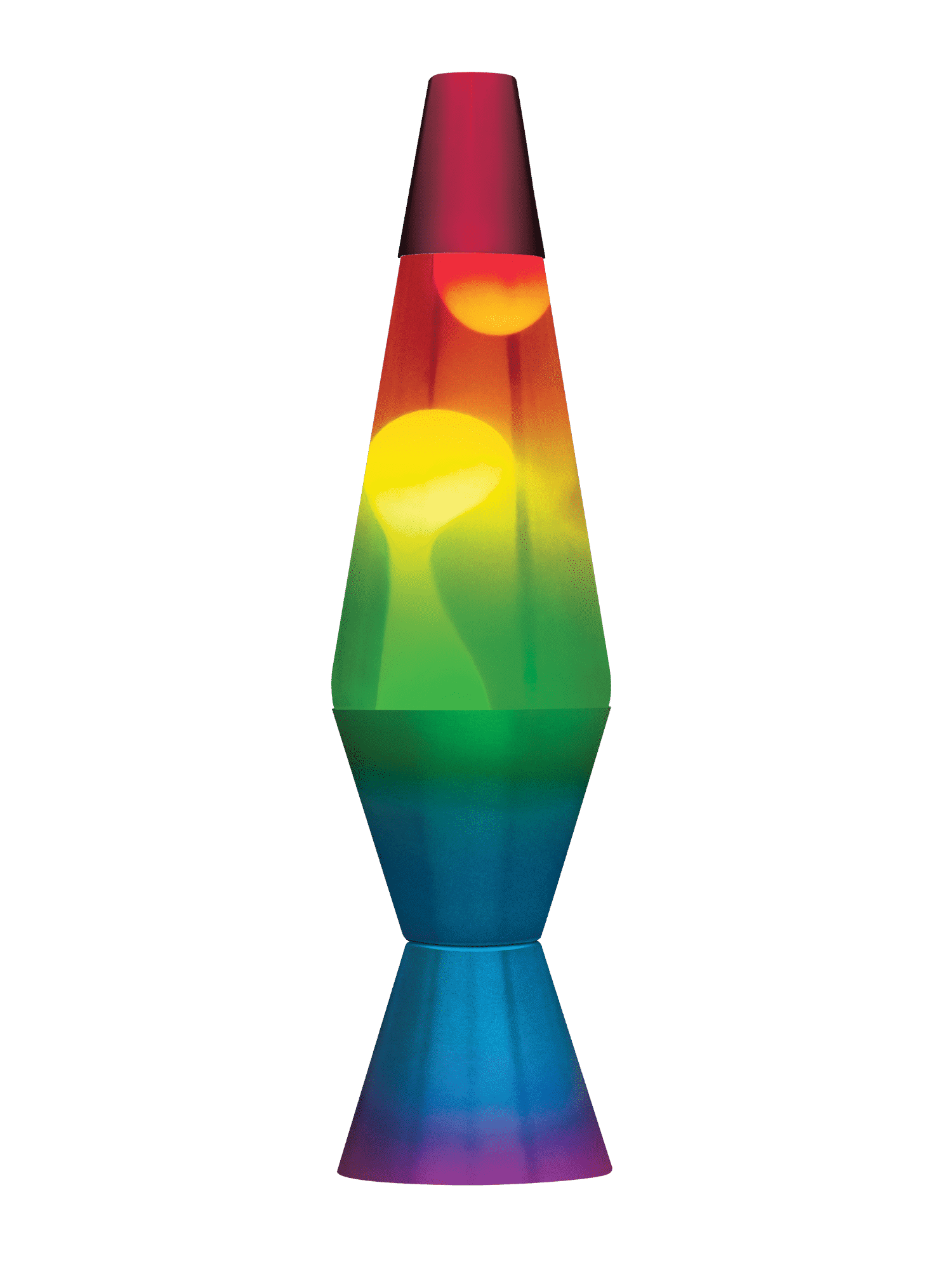 Model 2179 14.5" Hand Painted Rainbow LAVA Lamp