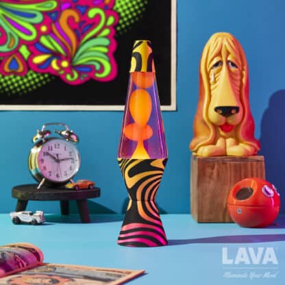 Model 2015 14.5” Groovy Gradient Flocked LAVA Lamp