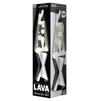 Model 2091 14.5" Lava Lamp Polygonal White Tone