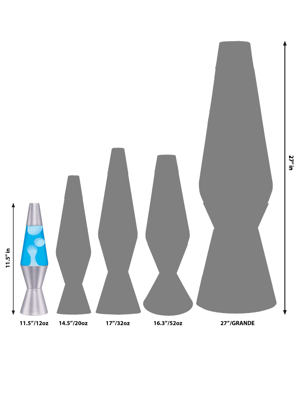 Model 1982 11.5" Rainbow LAVA Lamp
