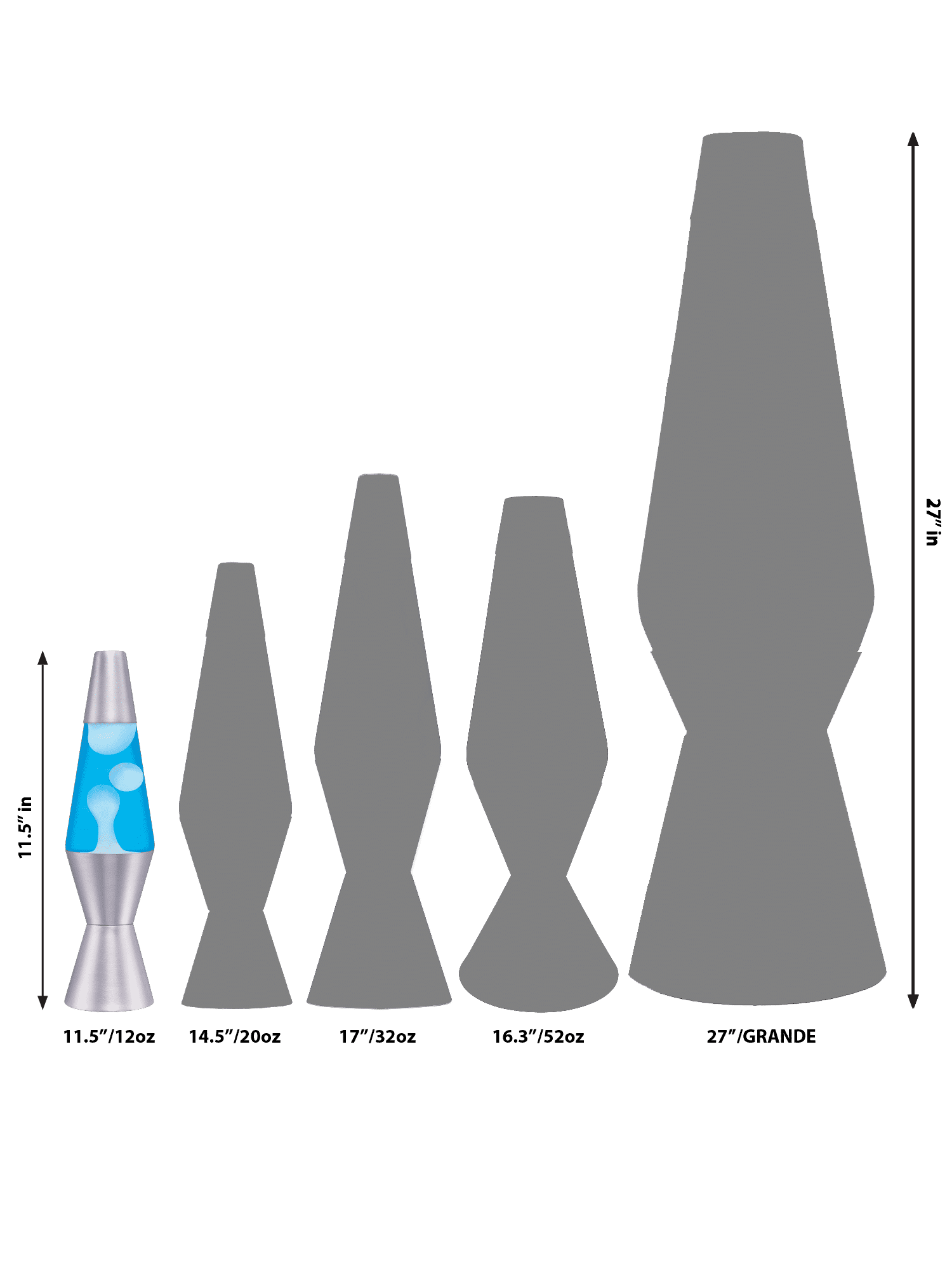Model 1982 11.5" Rainbow LAVA Lamp