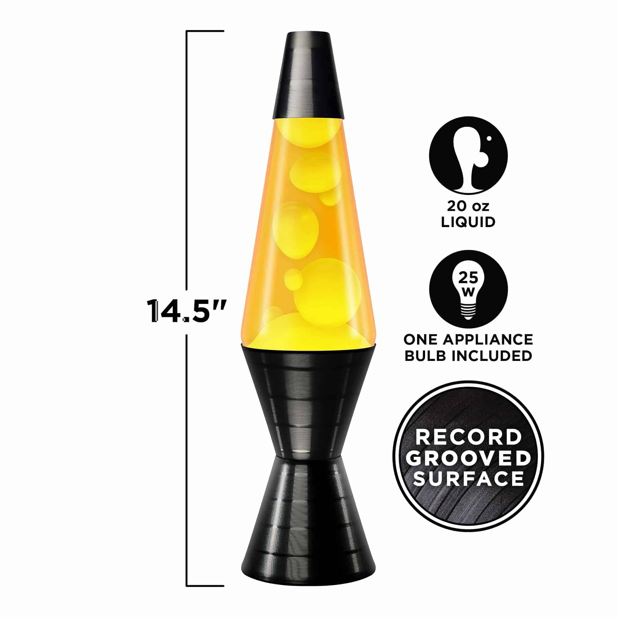 Model 2017 14.5” Vinyl Record Grooved LAVA Lamp
